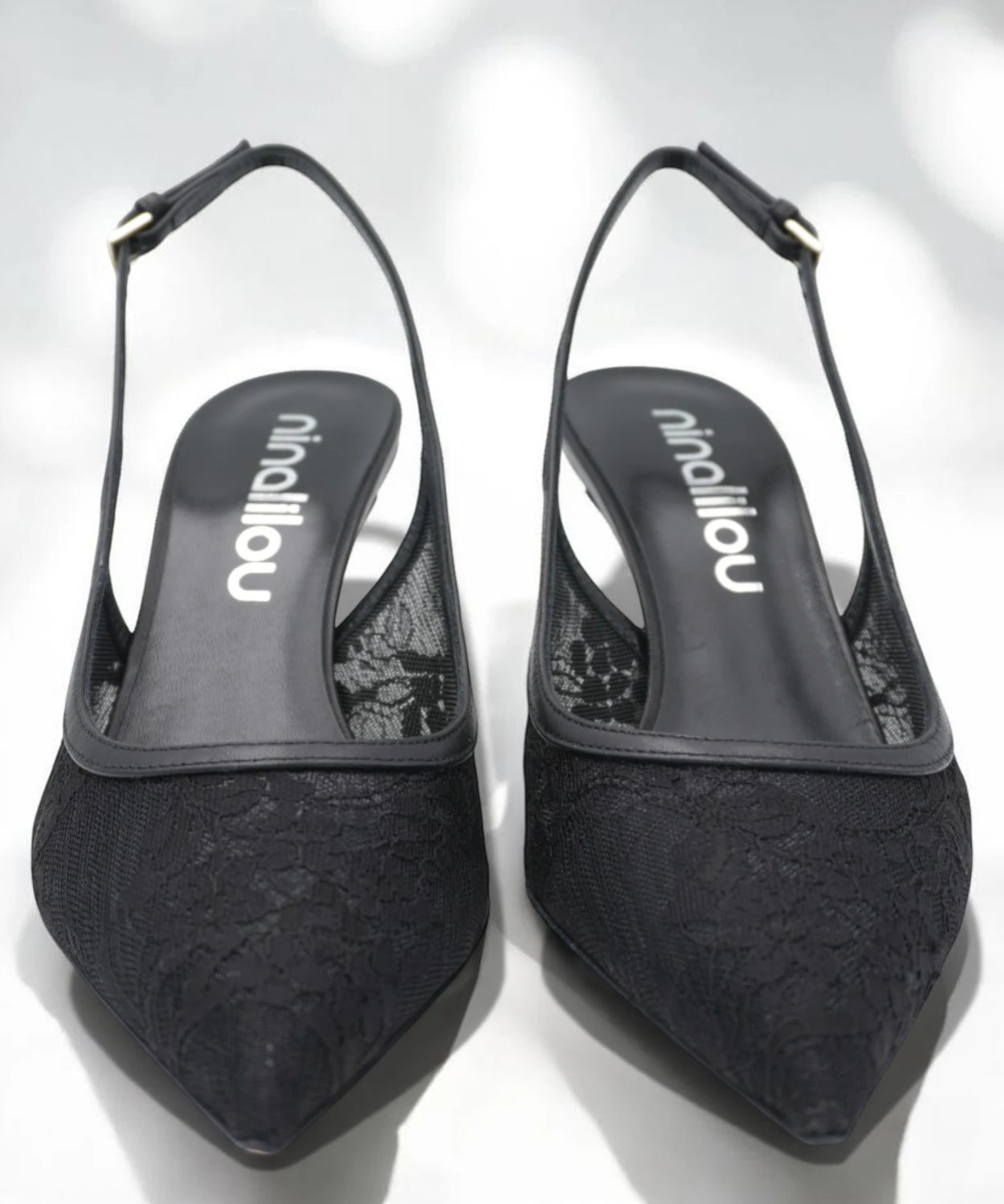 Décolleté Slingback Ninalilou Amy 757C in Nappa Nera