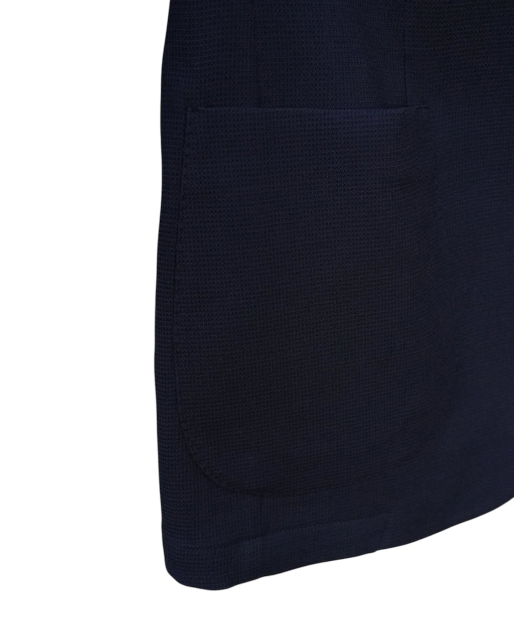 Men's Blue Super 120's Wool Jacket - Tailored Blazer