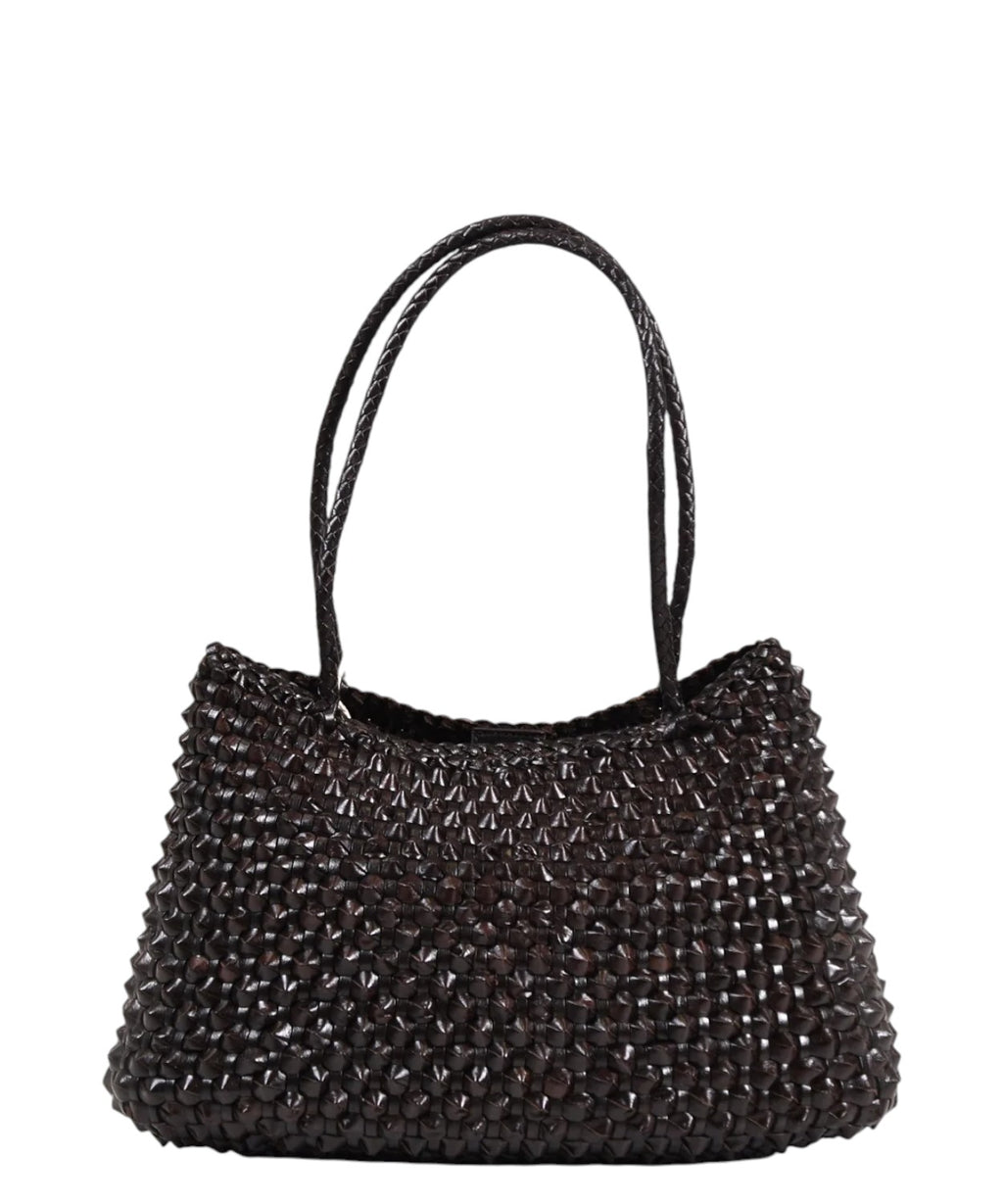 Borsa in Pelle Intrecciata a Mano Santa Croce Cactus
