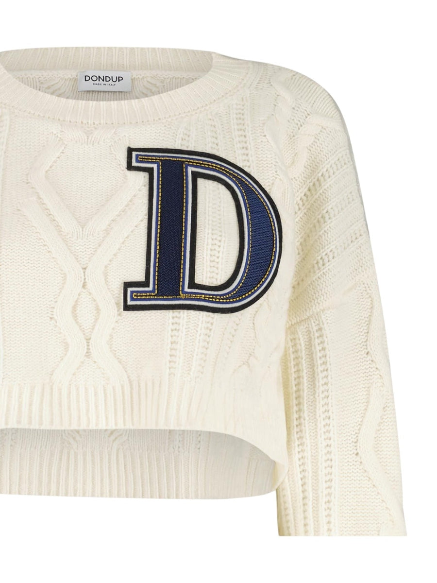 Pullover girocollo crop-Dondup-Maglieria-Vittorio Citro Boutique