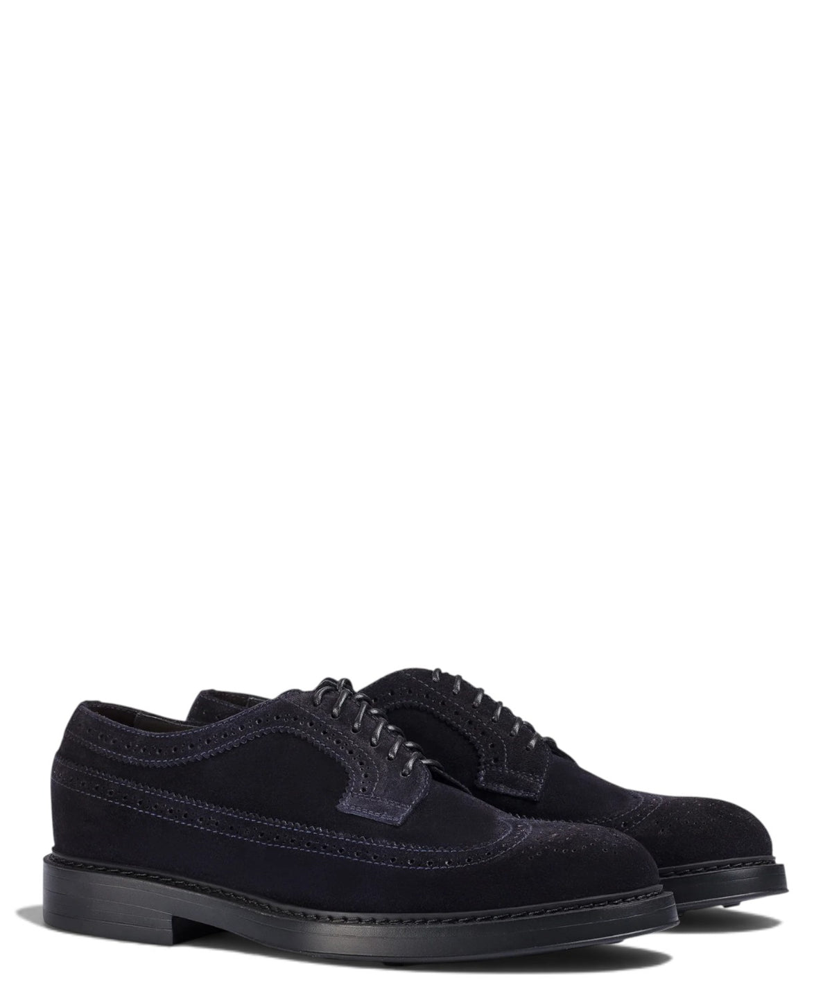 Stringata Derby in Suede di Vitello Elegante