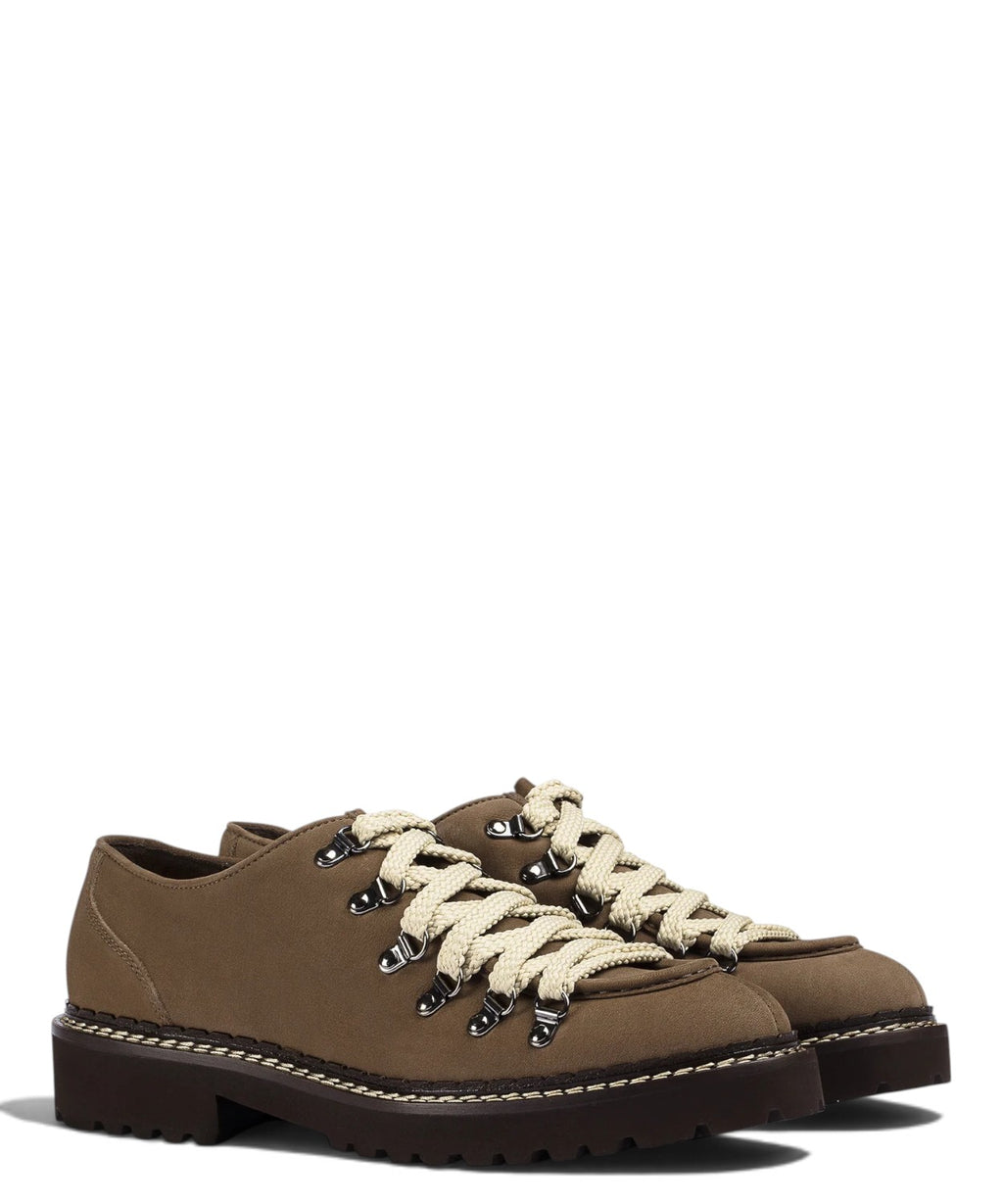 Scarpe Stringate Uomo in Suede con Ganci