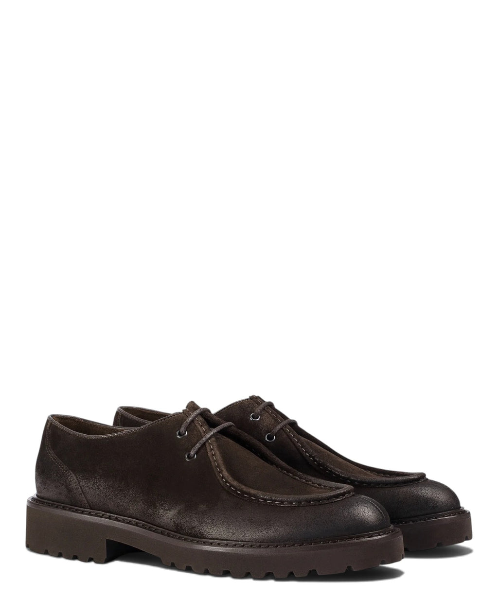 Herren-Schnürschuhe Derby aus Terre-Suede