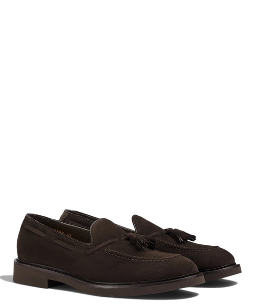 Mocassini Uomo con Nappine in Suede
