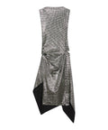 Abito Midi Elegante in Sparkling Jersey Asimmetrico