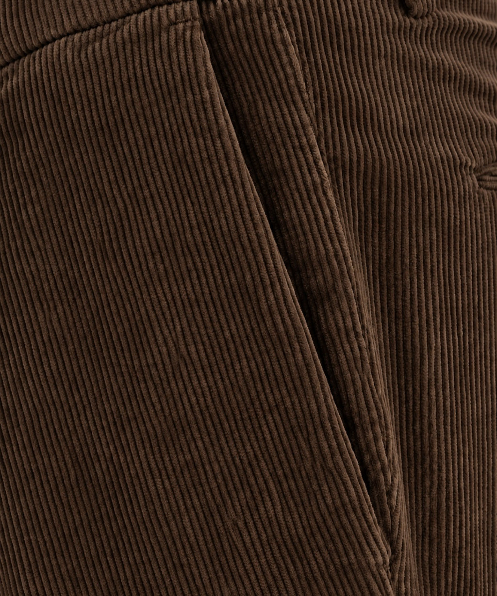 Herren-Hosen Michael Coal aus Cord mit Bundfalten