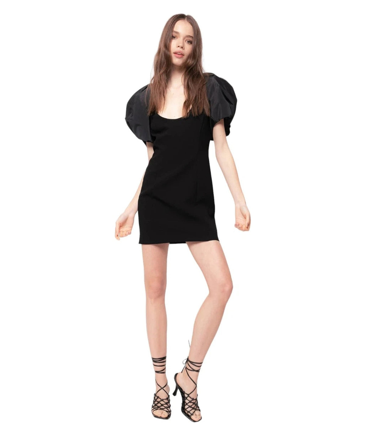 Mini Abito Nespola con maniche a sbuffo-Pinko-Abiti-Vittorio Citro Boutique