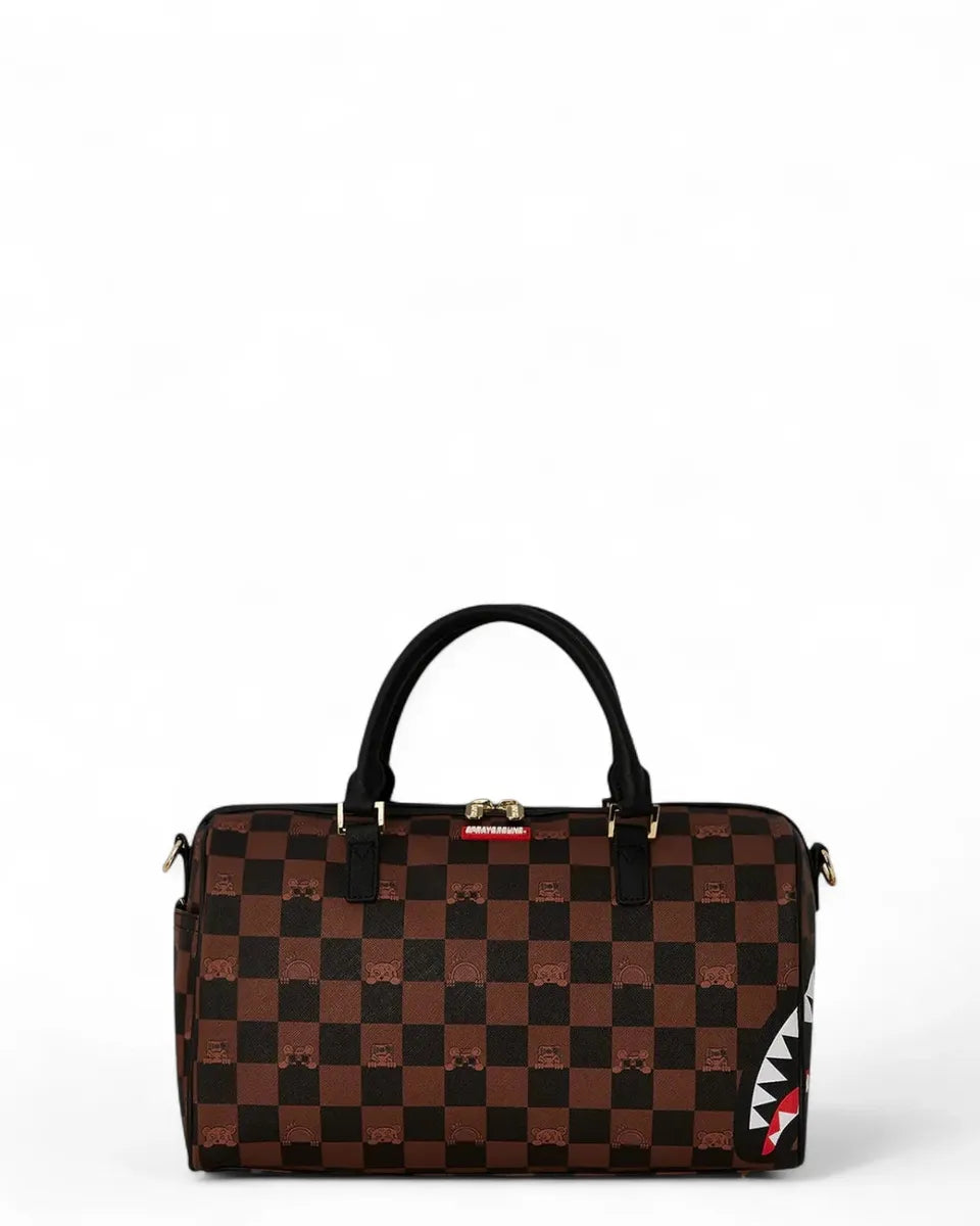 Peeking Character Check Mini Duffel-Sprayground-Borse a mano-Vittorio Citro Boutique