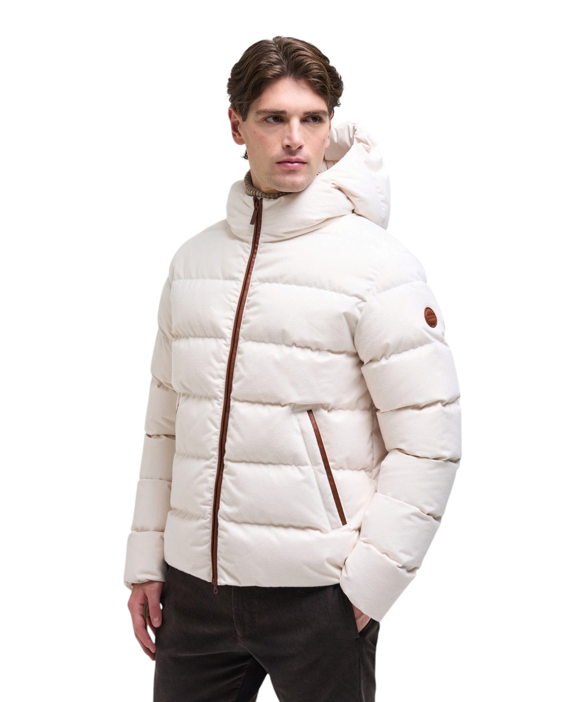 Colmar Originals Heren-donsjas met capuchon van flanel