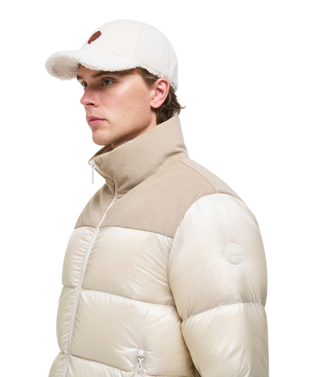 Colmar Originals Herren-Daunenjacke mit Samteinsätzen