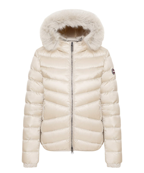Damesdonsjas van Colmar met capuchon van synthetisch bont