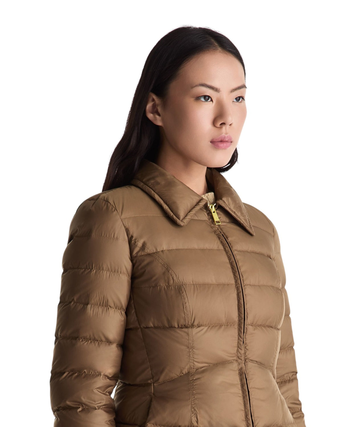 Jisk MQN Chaqueta acolchada corta Ecofur con cuello de piel sintética