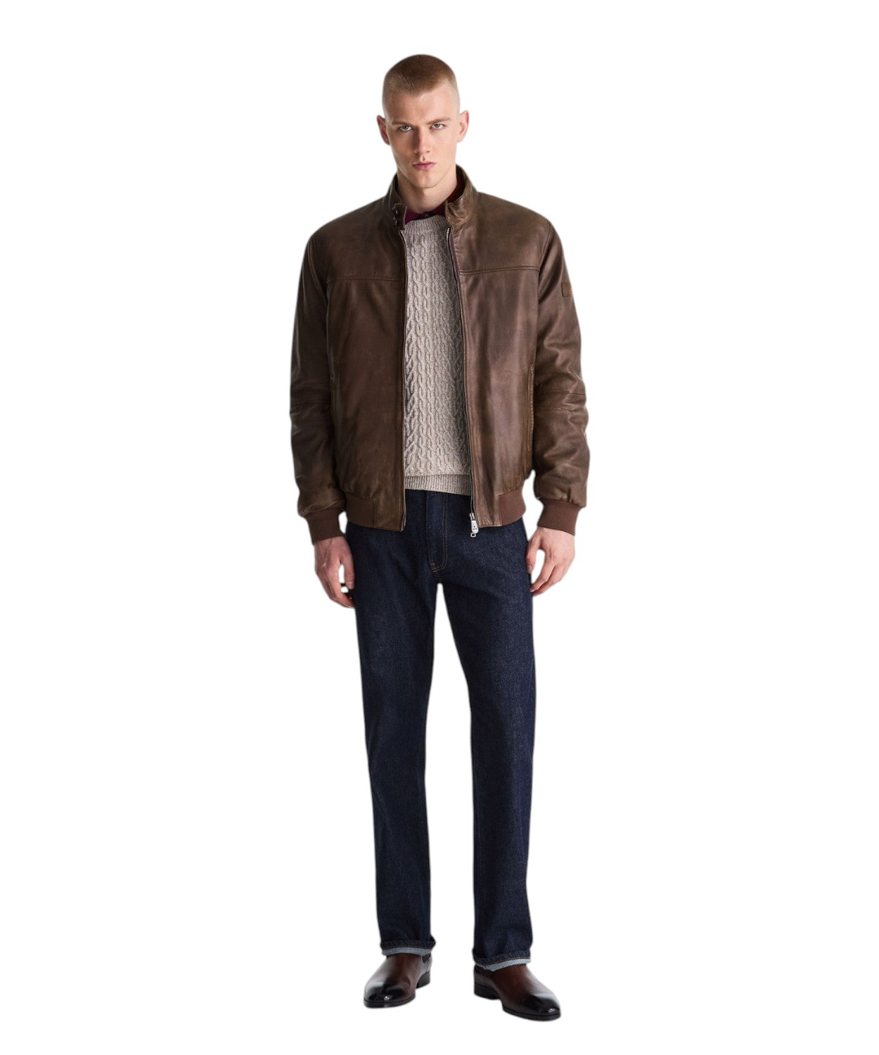 Peuterey Fionia TT: bomber uomo pelle effetto vintage