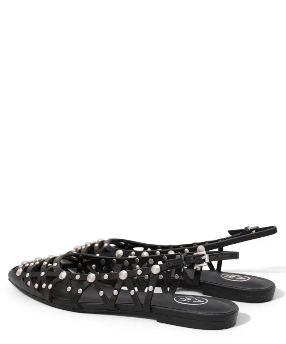 Bazaar Ballerine Slingback in Pelle con Borchie-ASH-Ballerine-Vittorio Citro Boutique