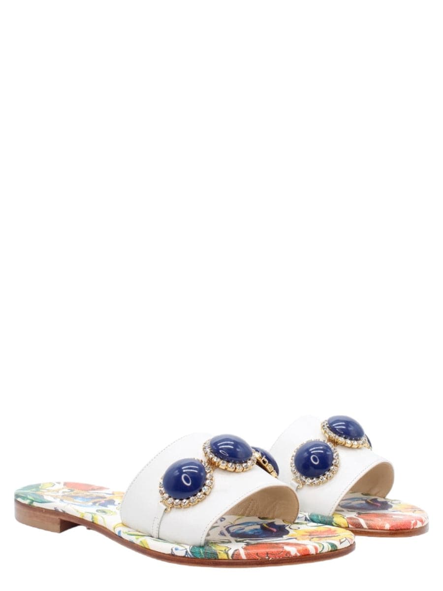 Ciabatta capresi con pietre-Capri Vittorio Citro-Ciabatte-Vittorio Citro Boutique