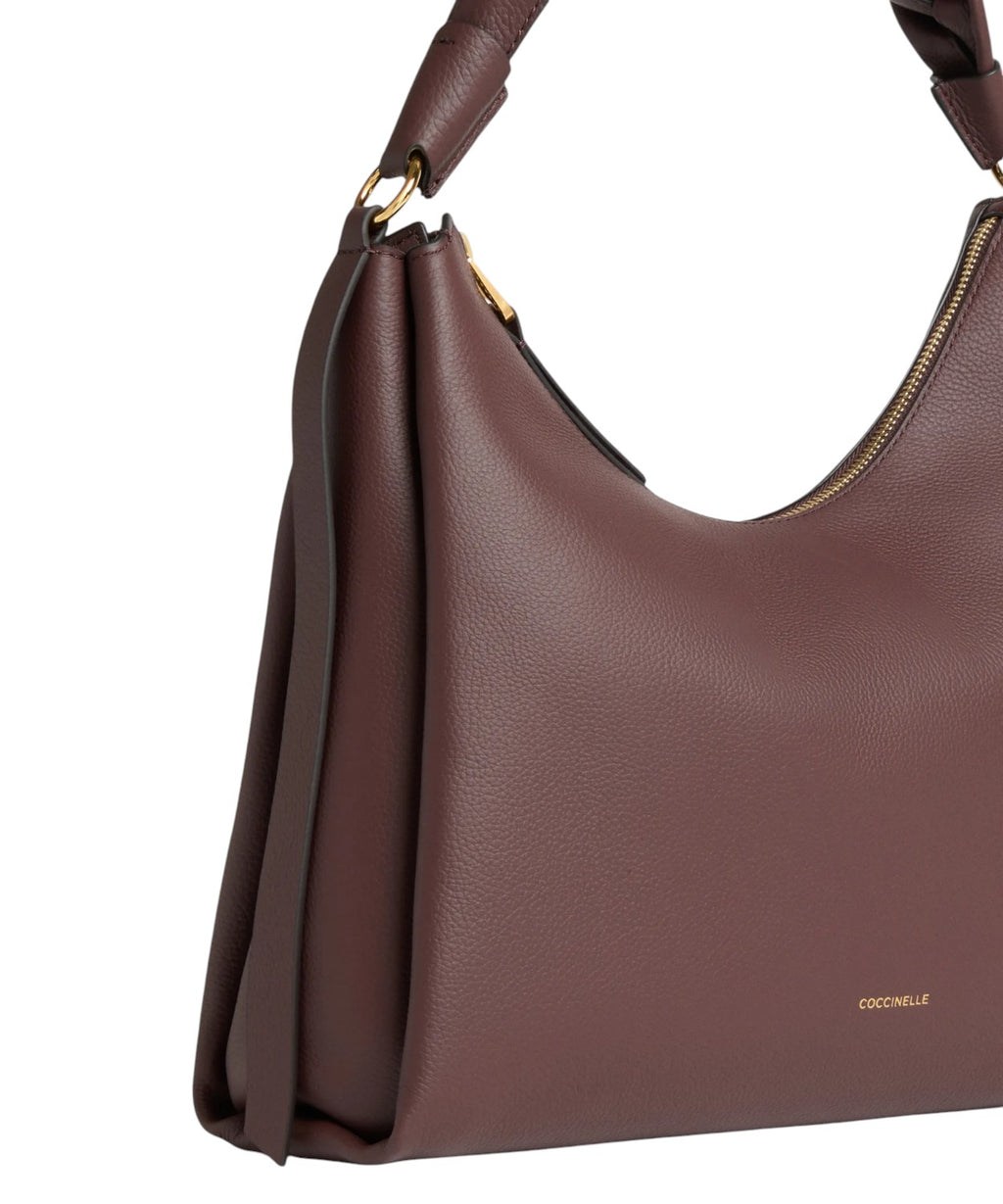 Bolso Boheme Medium de piel Double con asa trenzada