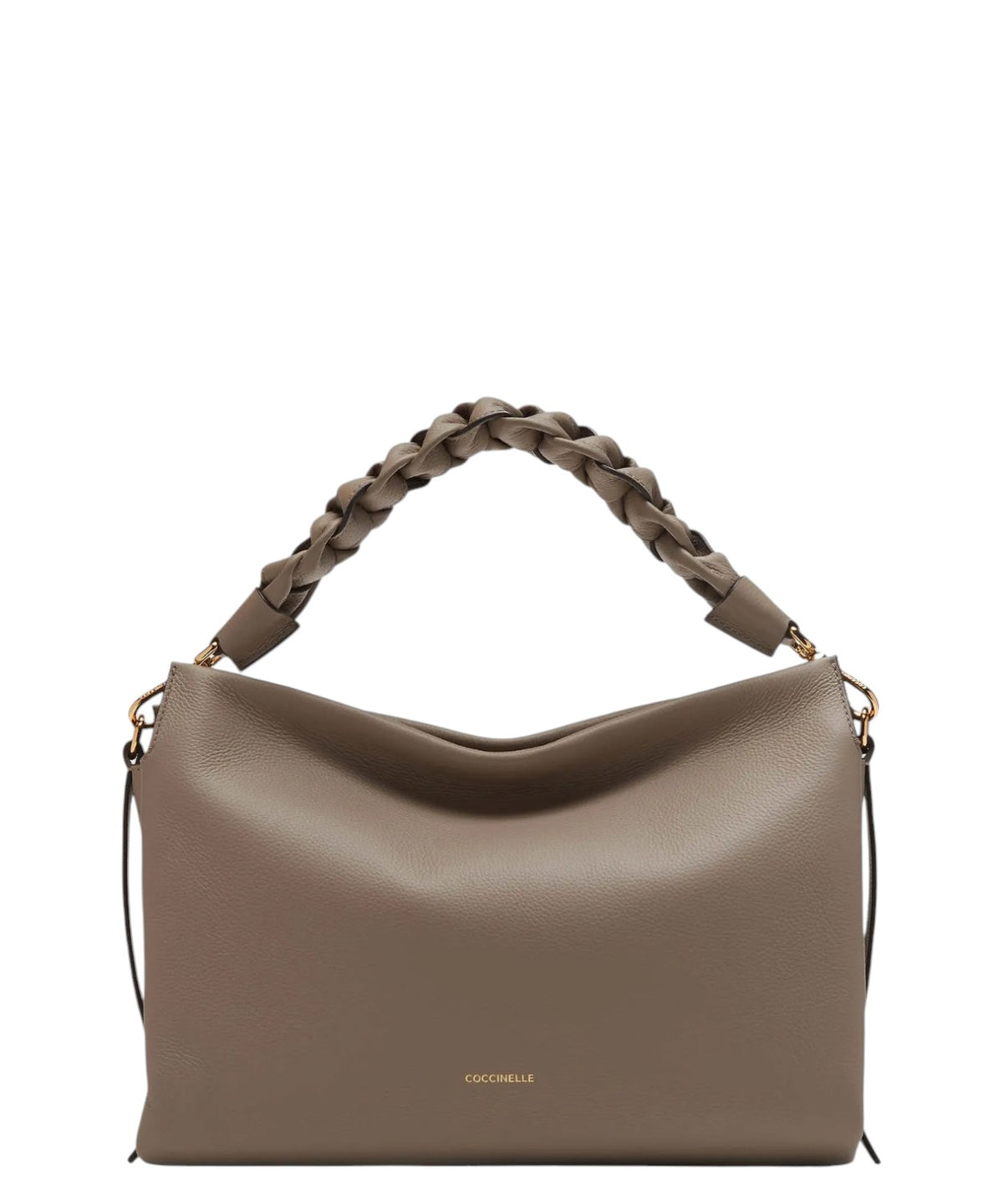 Medium Boheme bag in Double leather with braided handle