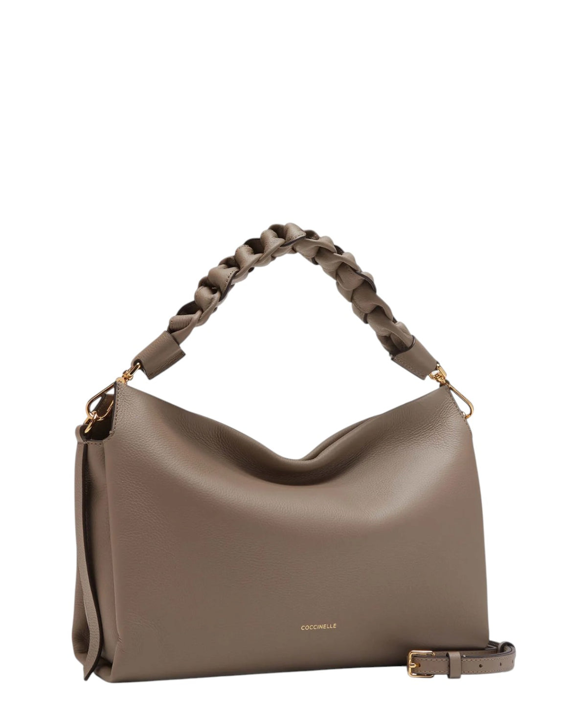Medium Boheme bag in Double leather with braided handle