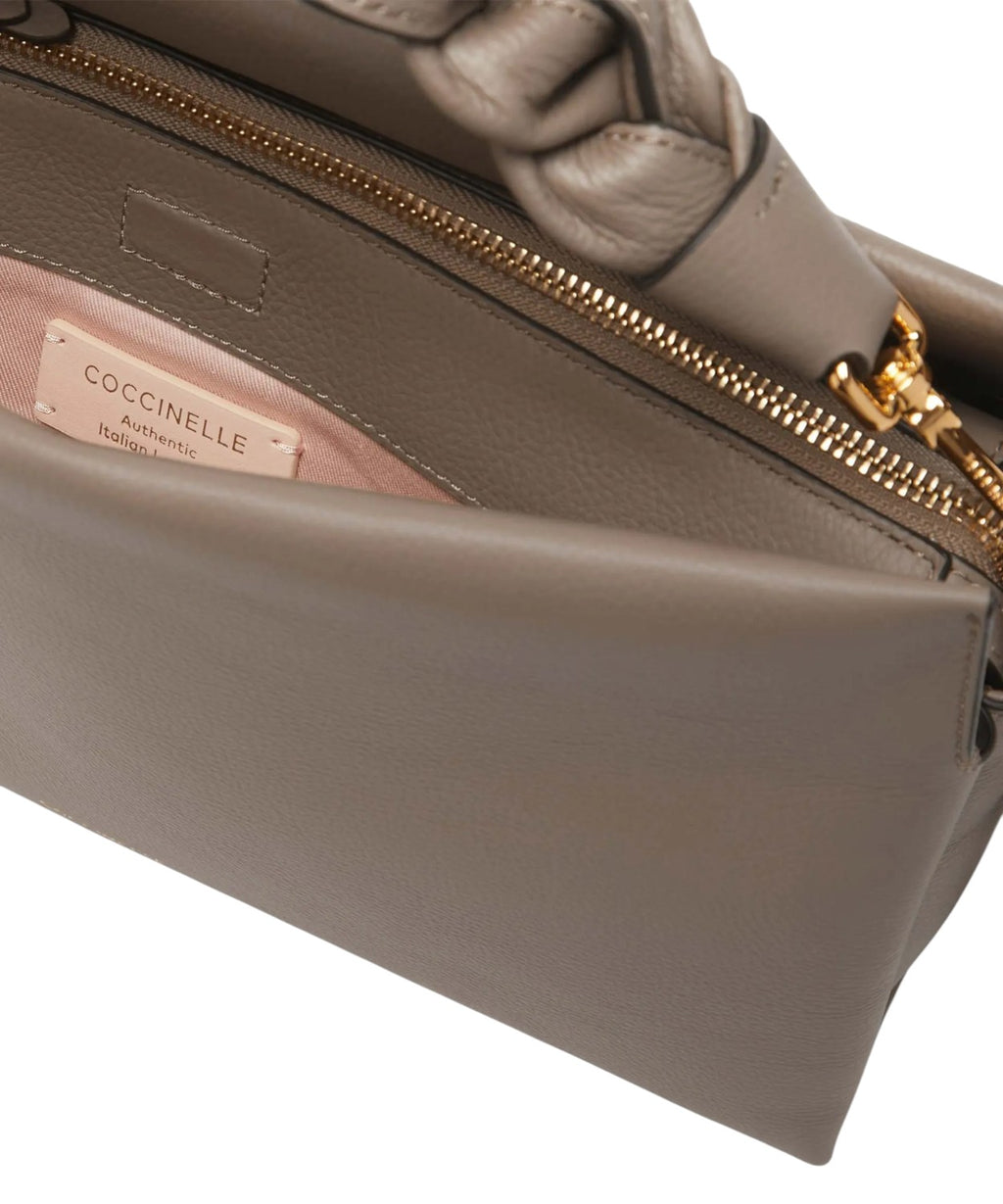 Medium Boheme bag in Double leather with braided handle