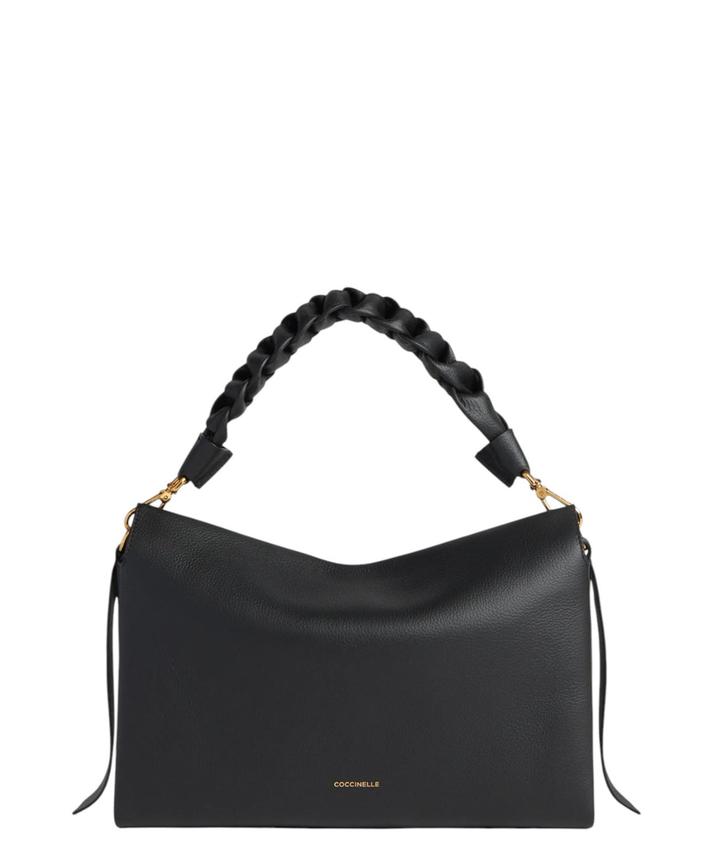 Coccinelle Boheme Medium Double Leather Shoulder Bag