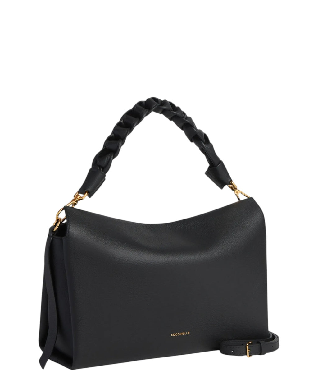 Coccinelle Boheme Medium Double Leather Shoulder Bag