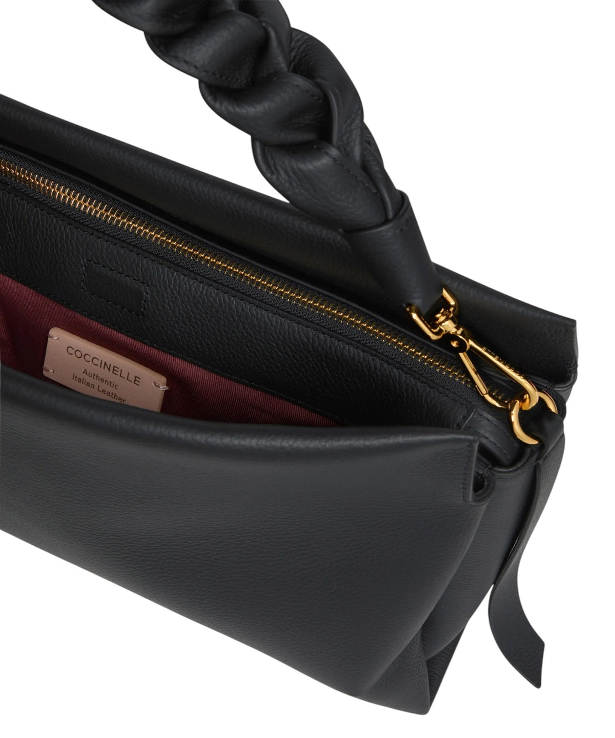 Coccinelle Boheme Medium Double Leather Shoulder Bag