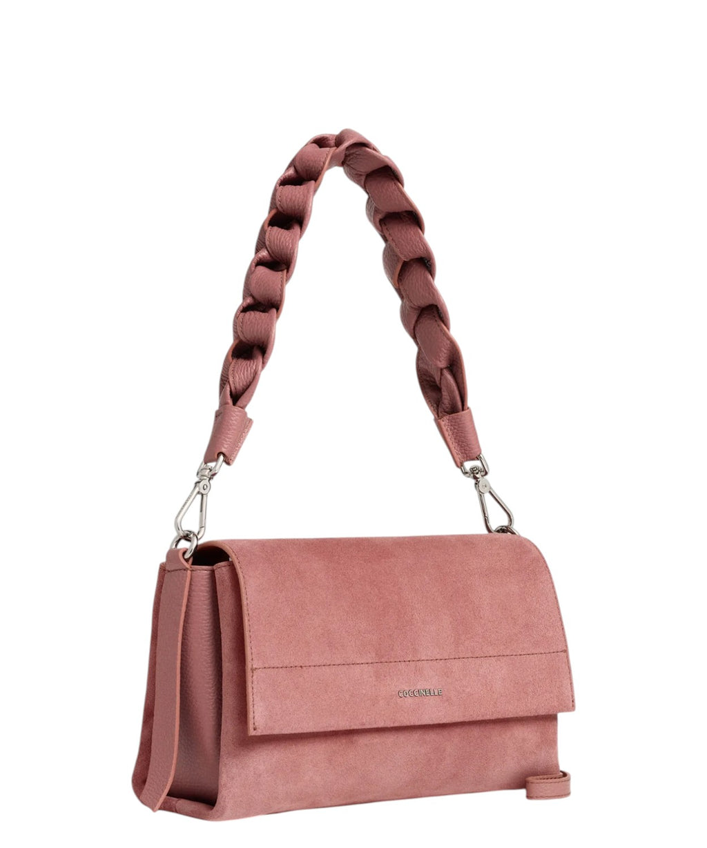 Coccinelle Boheme Small in camoscio e pelle con tracolla