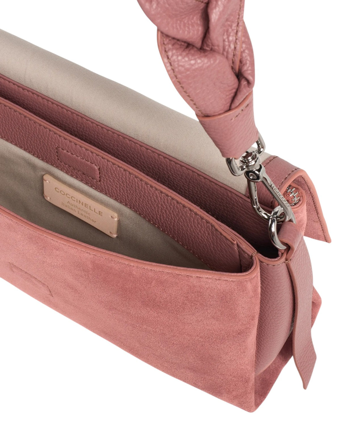 Coccinelle Boheme Small in camoscio e pelle con tracolla