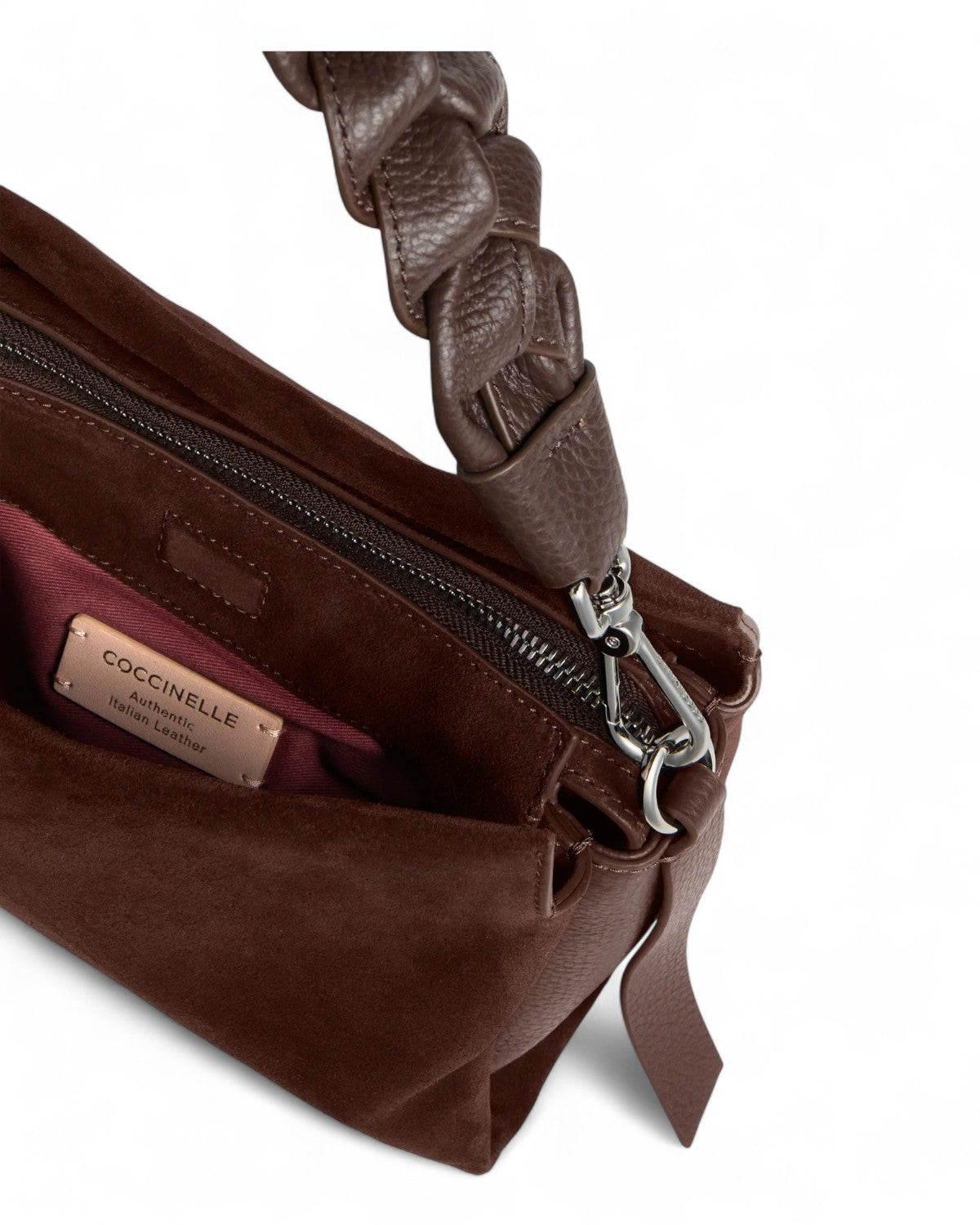 Borsa Boheme Suede Bimaterial Small-Coccinelle-Borse a spalla-Vittorio Citro Boutique