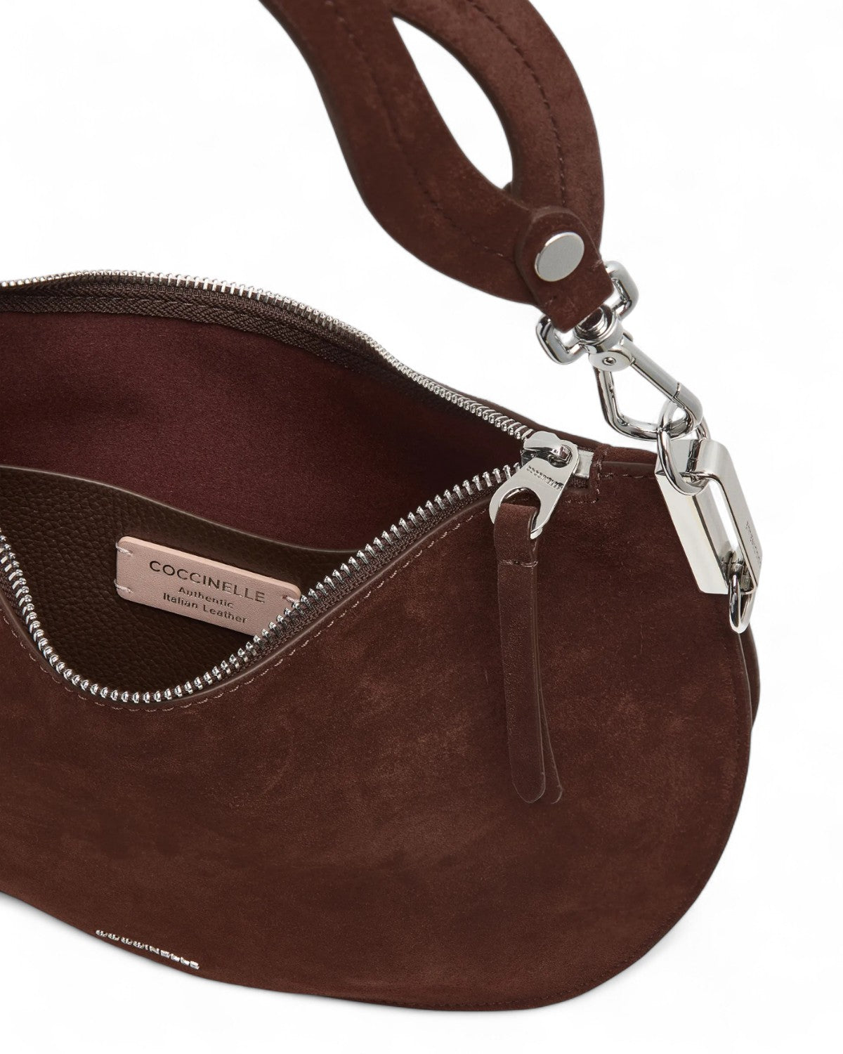 Borsa Sunup Suede Medium Camoscio con Tracolla-Coccinelle-Borse a spalla-Vittorio Citro Boutique