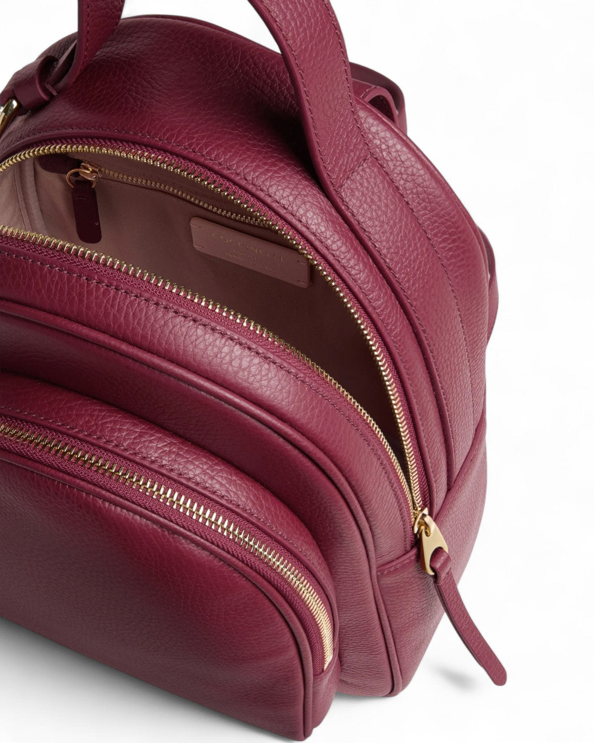 Zaino Malory Medium in Pelle con Grana-Coccinelle-Zaini-Vittorio Citro Boutique