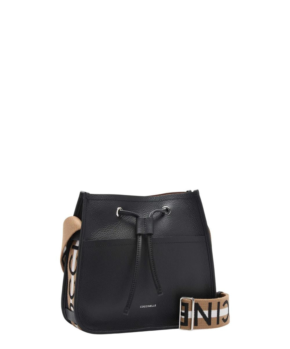 Borsa a Tracolla Raquel Small in Pelle Double con Nastro Multicolor-Coccinelle-Borse a spalla-Vittorio Citro Boutique