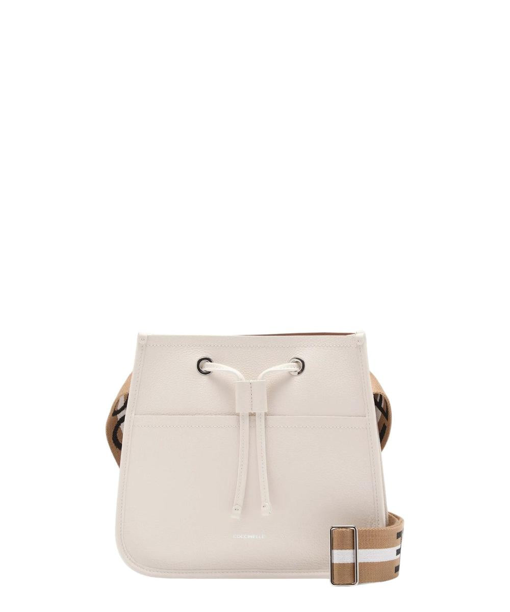 Borsa a Tracolla Raquel Small in Pelle Double con Nastro Multicolor-Coccinelle-Borse a spalla-Vittorio Citro Boutique
