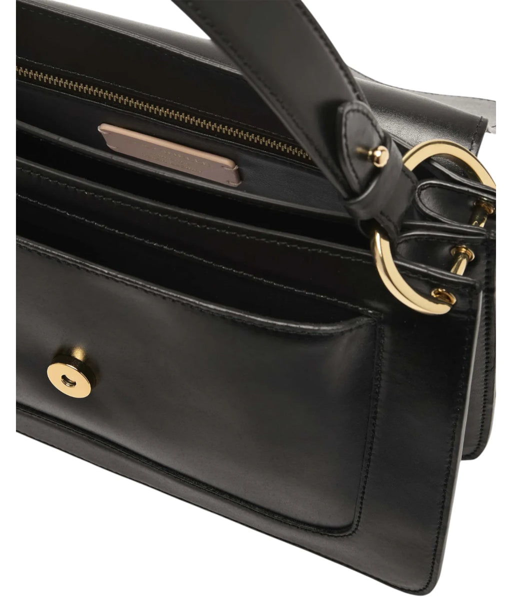 Borsa Coccinelle C-Me Medium van glad leer met schouderriem