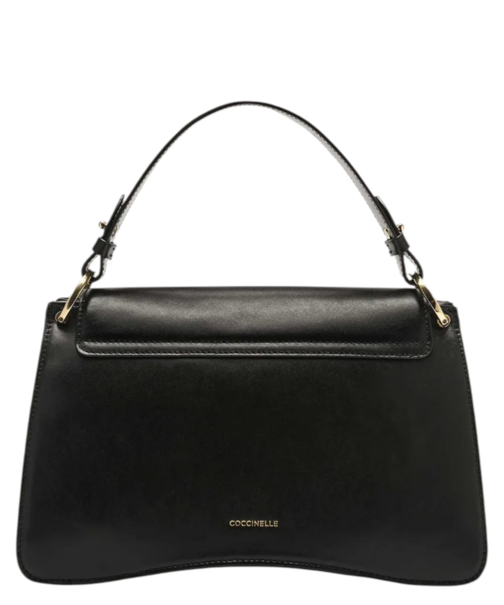 Borsa Coccinelle C-Me Medium van glad leer met schouderriem