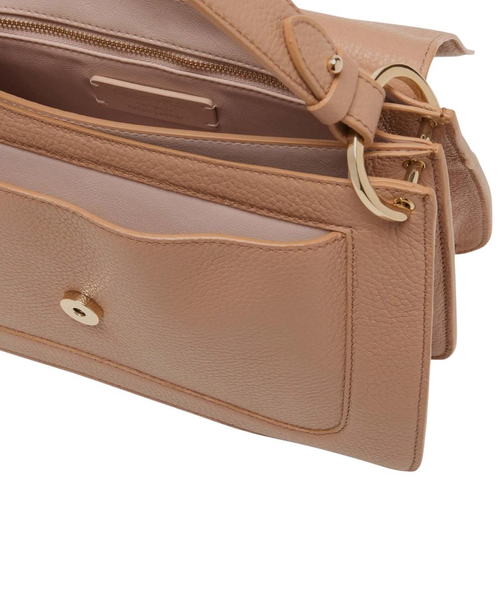 Borsa C-Me Medium in Pelle con Logo Coccinelle-Coccinelle-Borse a mano-Vittorio Citro Boutique