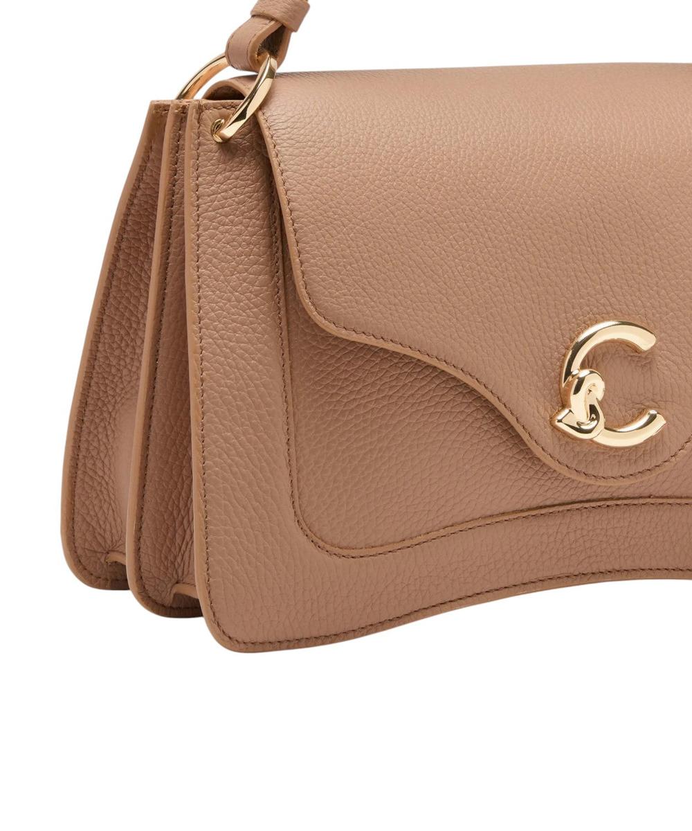 Borsa C-Me Medium in Pelle con Logo Coccinelle-Coccinelle-Borse a mano-Vittorio Citro Boutique