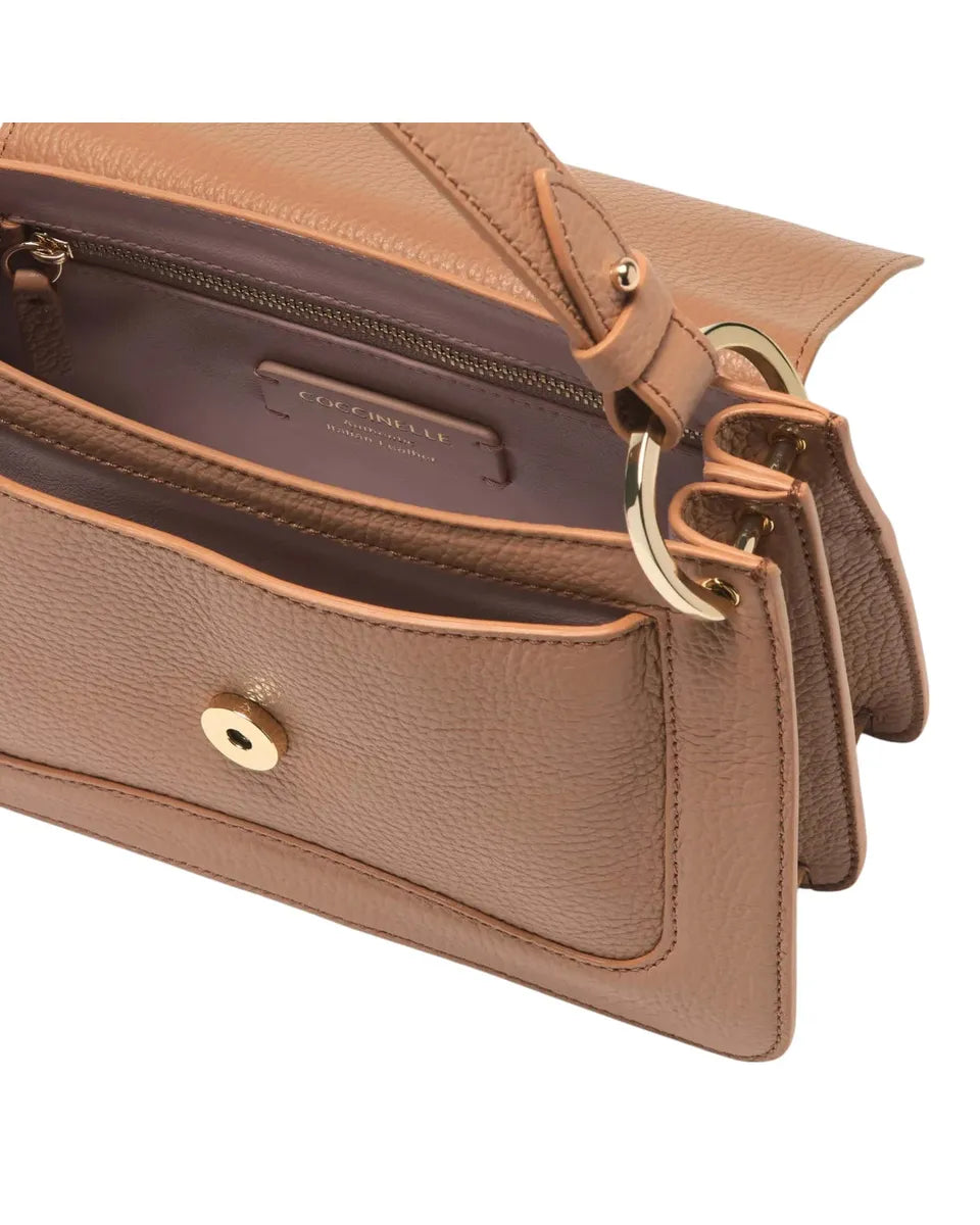 Borsa C-Me Small in Pelle con Logo Coccinelle-Borse a mano-Coccinelle-Vittorio Citro Boutique