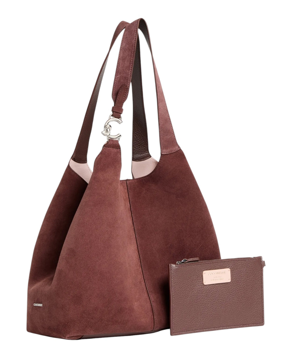 Coccinelle C-Easy Large ze semiše a zrnité kůže
