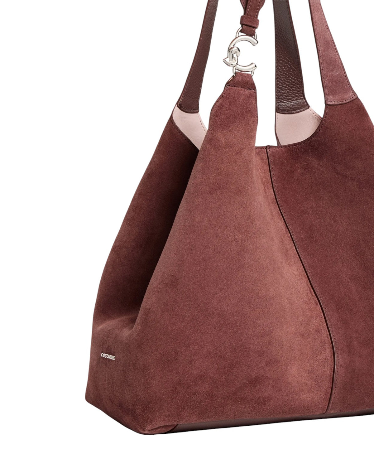 Coccinelle C-Easy Large ze semiše a zrnité kůže