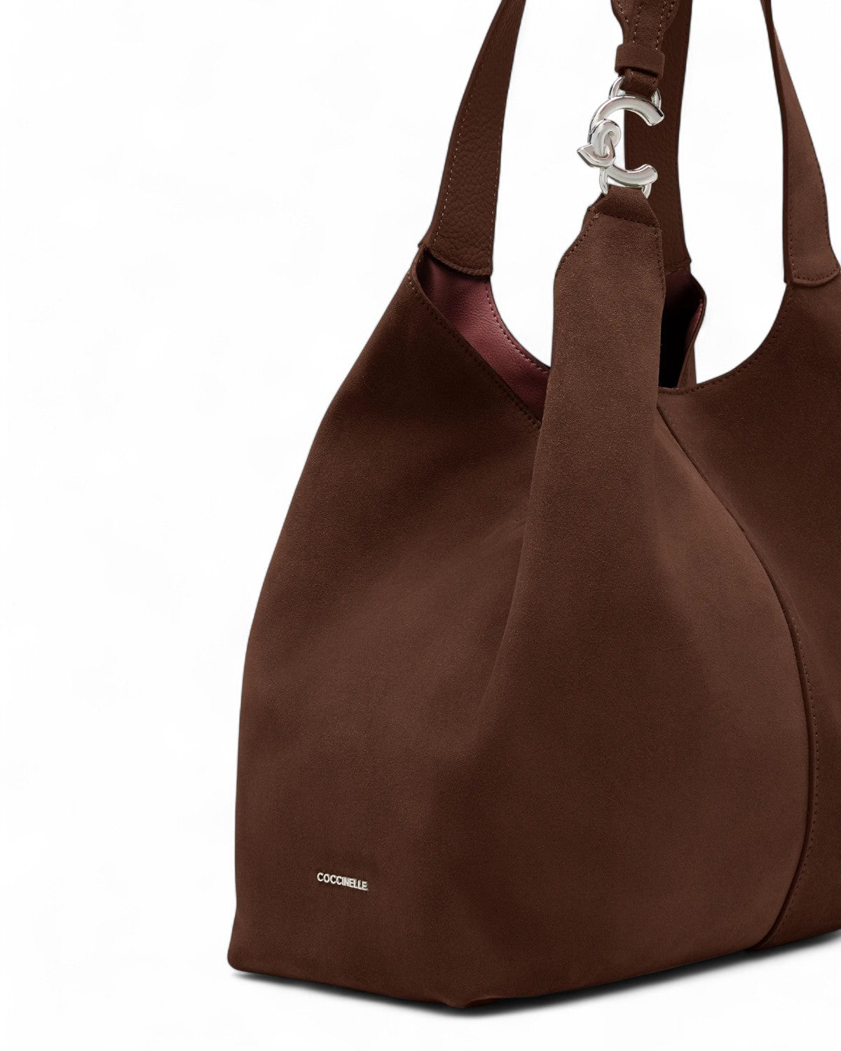 Borsa C-Easy Large Suede con Pochette-Coccinelle-Borse a spalla-Vittorio Citro Boutique