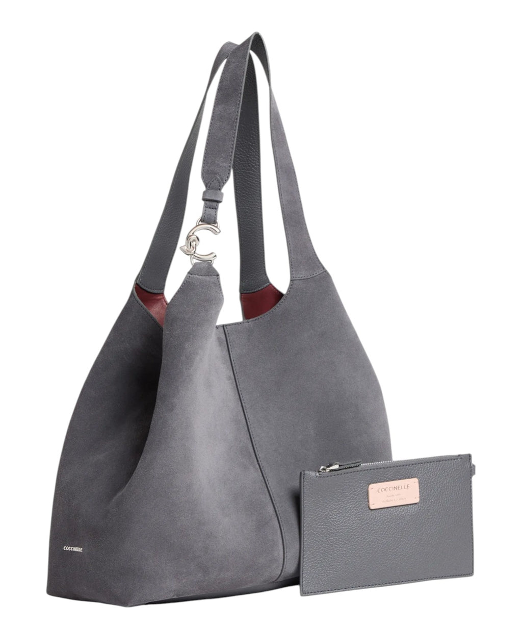 Borsa C-Easy Large Suede con Pochette