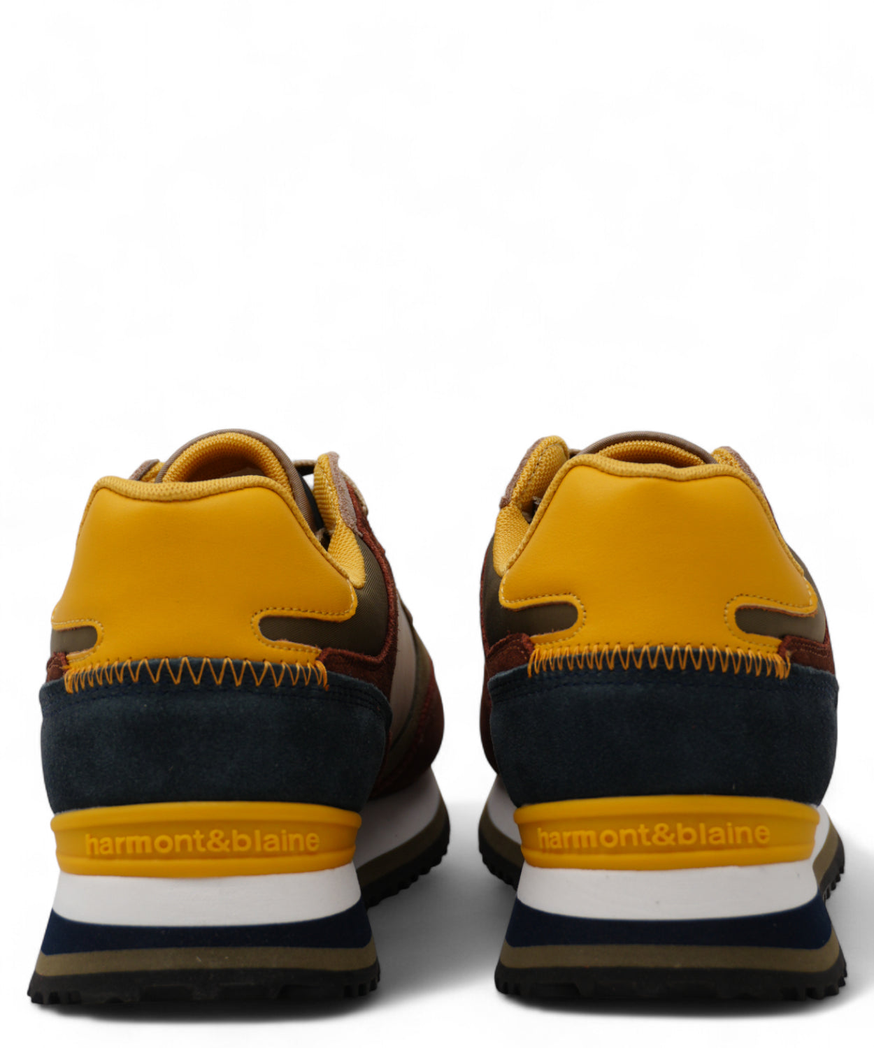Sneakers Harmont & Blaine Uomo Blu Marrone Camoscio-Harmont&Blaine-Sneakers-Vittorio Citro Boutique