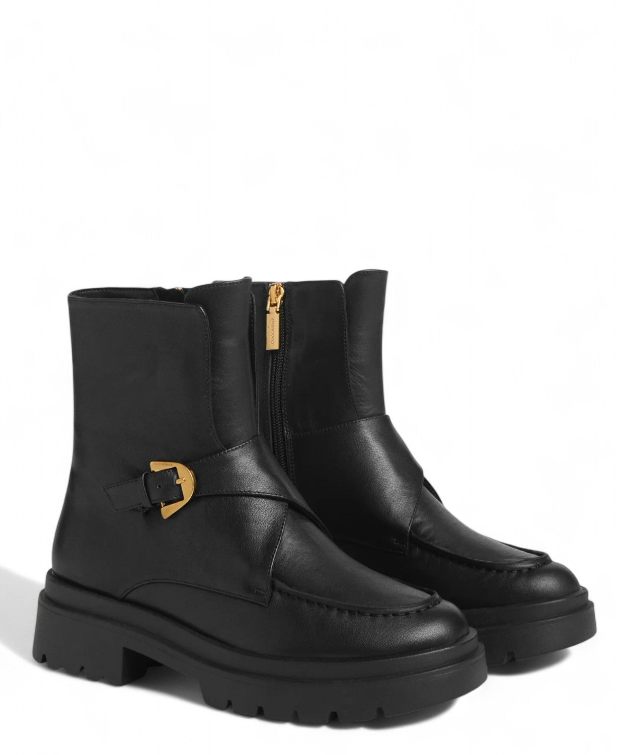 Stivaletti Coccinelle Astrid in Pelle Con Fibbia Plettro-Coccinelle-Stivali-Vittorio Citro Boutique