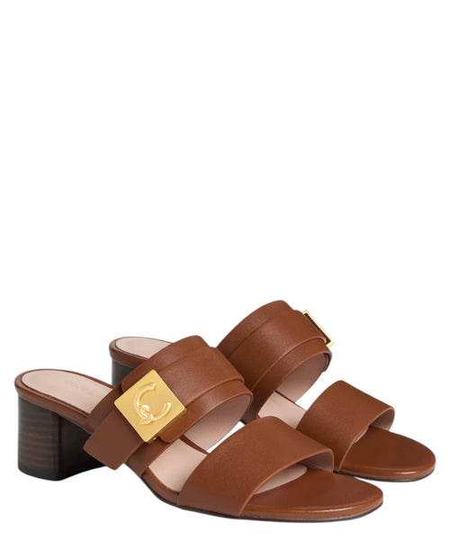 Sandali Coccinelle C-Me Lock in Pelle con Tacco