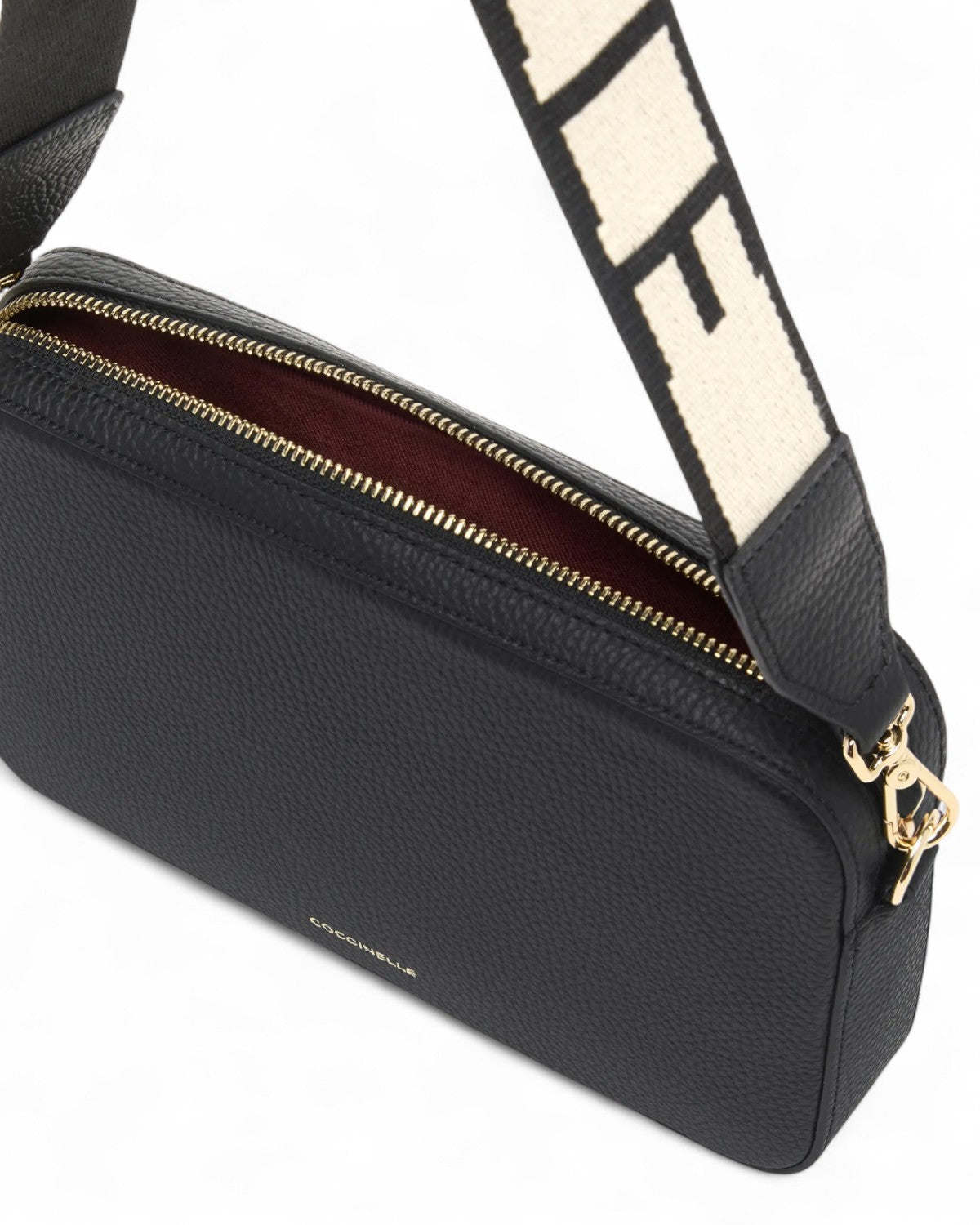 Borsa Tebe a Spalla in Pelle con Grana-Coccinelle-Borse a spalla-Vittorio Citro Boutique