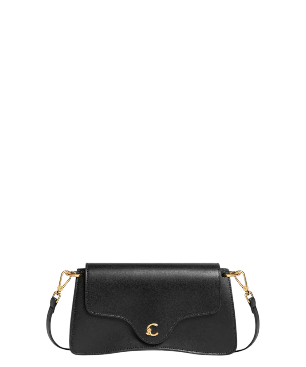 Borsa Coccinelle C-Me Mini van glad leer met schouderriem