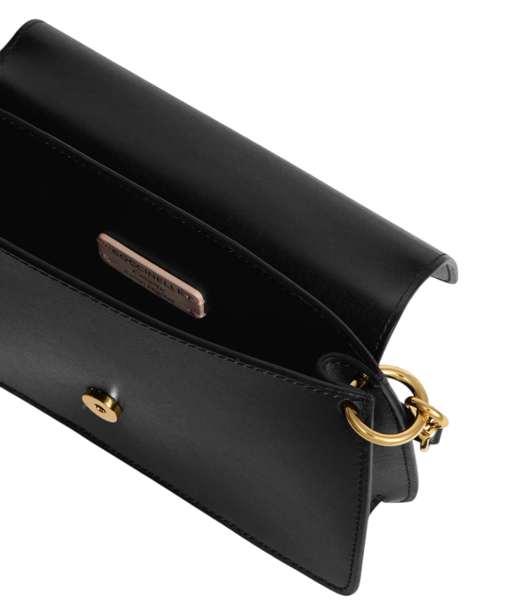 Borsa Coccinelle C-Me Mini van glad leer met schouderriem