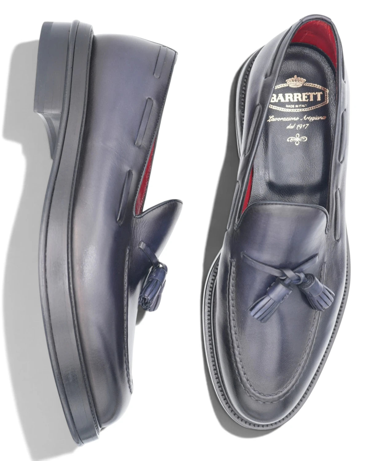 Mocassino Uomo Blu Navy con Nappine Barrett