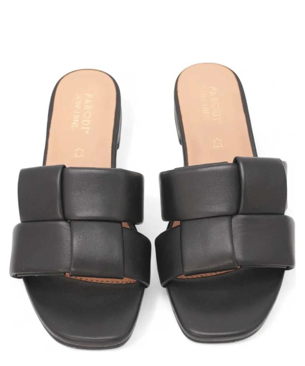 Ciabattina con Fascia Intrecciata-Parodi Shoes-Ciabatte-Vittorio Citro Boutique